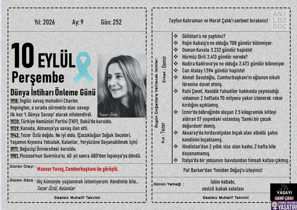 Dünya İntiharı Önleme Günü 1